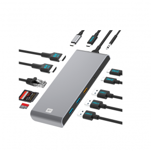 12 Port Dual Display USB-C Hub 8KPRO