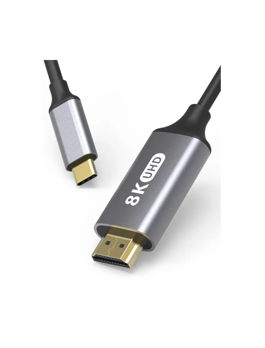 USB C to HDMI 2.1 Cable Support 8K@60Hz,4K@144Hz,2K@165Hz